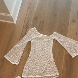Lovers + Friends Cream Lace Top
